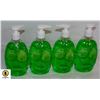 Image 1 : 4 BOTTLES OF GREEN APPLE HAND SOAP,500ML BOTTLES