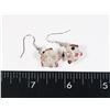 Image 1 : NEW GLOW IN THE PIG DROP EARRINGS