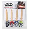 NEW STAR WARS 4PK SILICONE SPATULAS