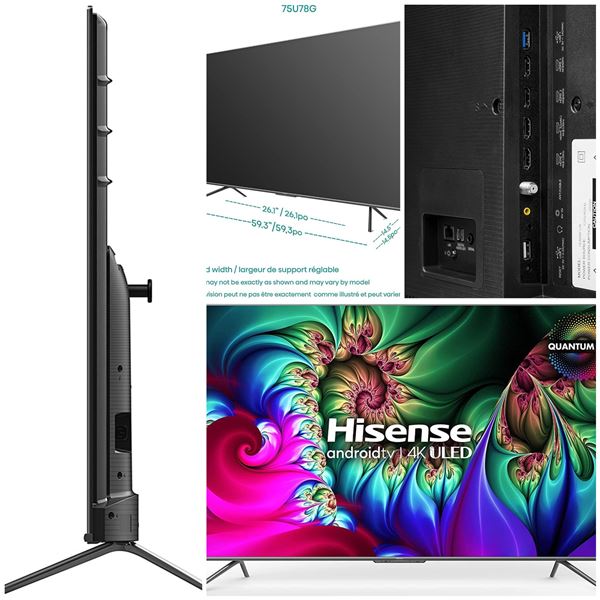 FEATURED NEW 75" HISENSE 4K LED TV