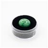 Image 1 : OVAL SHAPED CABOCHON EMERALD 11.36 CARAT