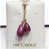 Image 1 : S160-71 14K RUBY/DIAMOND PENDANT