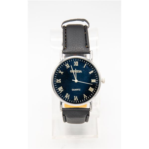 NEW MENS GENEVA QUARTZ MOVEMENT WATCH