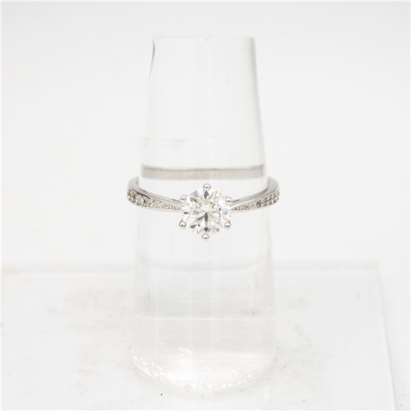 NEW GRA CERTIFIED 1 CARAT MOISSANITE RING SIZE 8