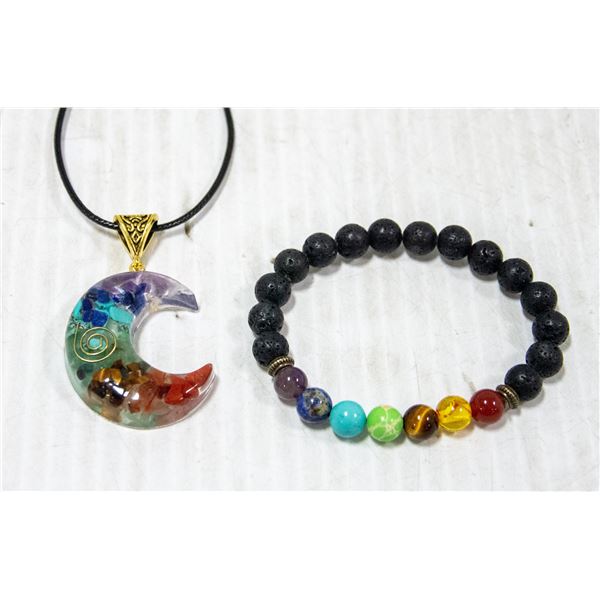 NEW GENUINE CHAKRA HEALING GEMSTONE SET (2)