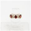 Image 1 : 925 STERLING SILVER GARNET (3 STONES) RING SZ 6.5