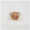 Image 1 : 925 STERLING SILVER SAPPHIRE RING SZ 9.5