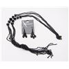 Image 1 : 16" BLACK CHAIN KNOTTED ROPE NECKLACE W/ BLACK