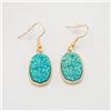 Image 1 : NEW GOLD PLATED BLUE STONE EARRINGS