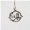 Image 1 : NEW STAINLESS STEEL OWL GEMSTONE PENDANT ON CHAIN