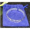 Image 1 : NEW BANGLE SILVER .925 IN BLUE CLOTH POUCH