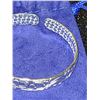 Image 3 : NEW BANGLE SILVER .925 IN BLUE CLOTH POUCH