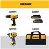 Image 2 : NEW REPACK DEWALT 20V MAX CORDLESS DRILL & IMPACT