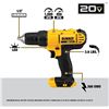 Image 3 : NEW REPACK DEWALT 20V MAX CORDLESS DRILL & IMPACT