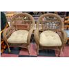 PAIR OF WICKER PATIO CHAIRS