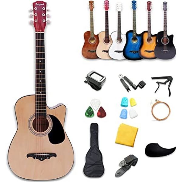 NEW REPACK ROSEFINCH 38" BEGINNER ACCOUSTIC GUITAR