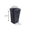 Image 2 : NEW UNITED SOLUTIONS 32 GAL. WHEELED GARBAGE CANS