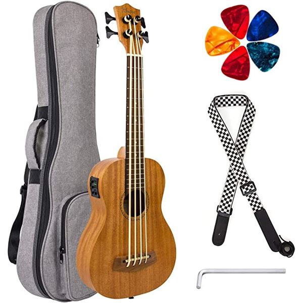 NEW REPACK KMISE ELECTRIC BASS 30" UKULELE