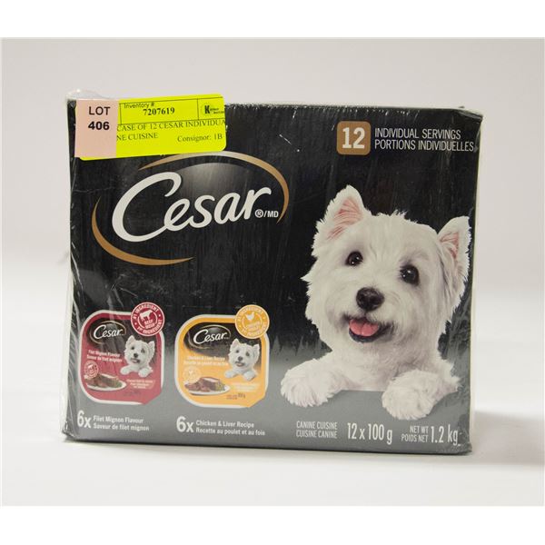 NEW CASE OF 12 CESAR INDIVIDUAL CANINE CUISINE