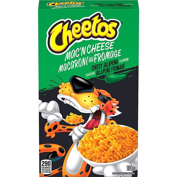 CASE WITH 12 BOXES OF CHEETOS JALAPINO MAC&CHEESE