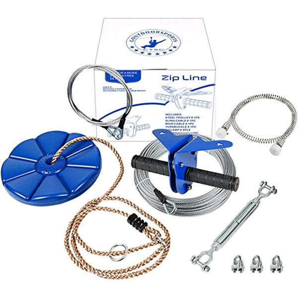 NEW GOUTDOORSPORTS ZIPLINE KIT