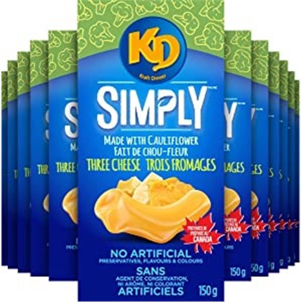 NEW CASE OF KD SIMPLY KRAFT DINNER MADE WITH