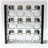 Image 1 : NEW REPACK BELWARES 12 GLASS SPICE RACK