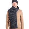 Image 1 : NEW PREMIUM KNITWEAR WOOL CABLE KNIT SCARF