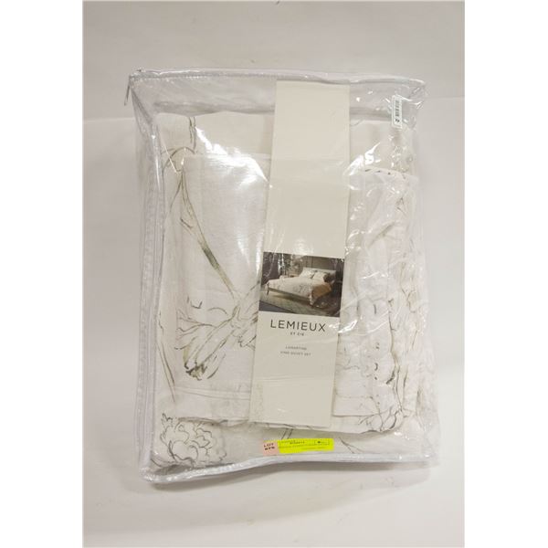 NEW REPACK LEMIEUX KING DUVET SET