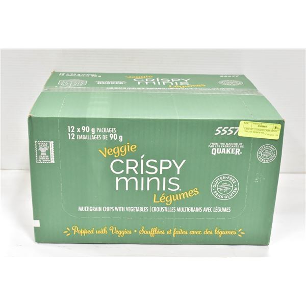 CASE OF 12 VEGGIE CRISP MINIS - ITALIAN HERB & OIL