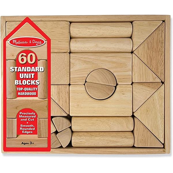 NEW MELISSA AND DOUG STANDARD UNIT BLOCK SET