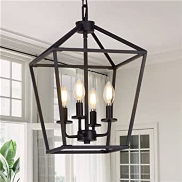 NEW UNBOXED 4 LIGHT DROP DOWN PENDANT LIGHT