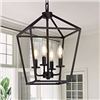 Image 1 : NEW UNBOXED 4 LIGHT DROP DOWN PENDANT LIGHT