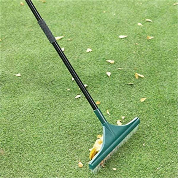 NEW ARTIFICIAL TURF GARDEN RAKE WITH GLOVES KIT