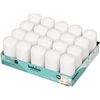 Image 1 : BOLSIUS TRAY OF 20 WHITE PILLAR CANDLES 20H