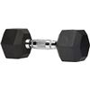 NEW AMAZON BASICS 10LBS RUBBER ENCASED DUMBELL