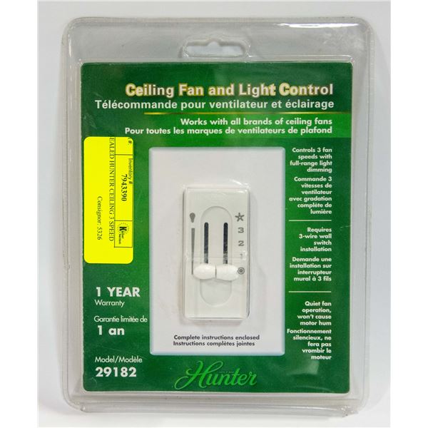 SEALED HUNTER CEILING 3 SPEED