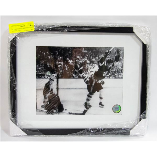 FRAMED BOBBY ORR 1970 STANLEY CUP THE GOAL