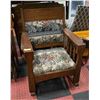 Image 1 : ANTIQUE WOOD ROCKING CHAIR