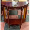 Image 1 : ESTATE ROSEWOOD TONE HALF MOON SIDE TABLE