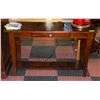 WOODEN SOFA TABLE H-29.5" W-16.5" L-47"