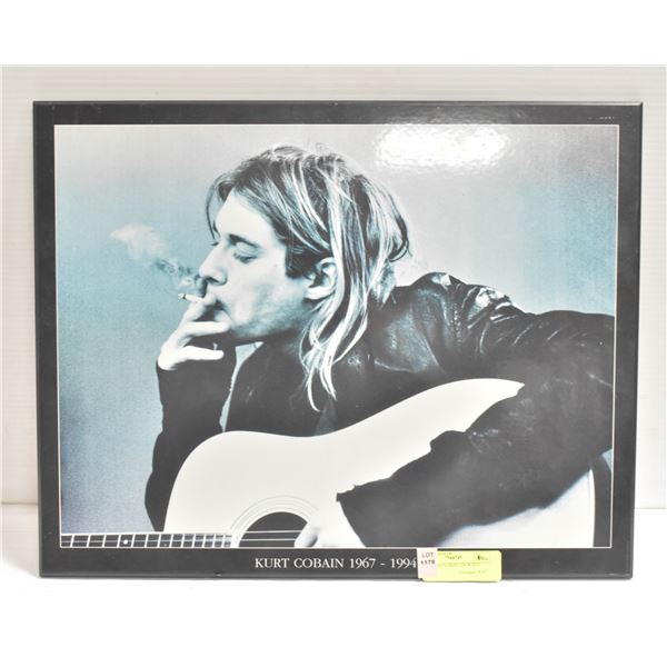 KIRK COBAIN PRINT ON WOOD