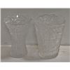 Image 1 : BOHEMIAN CZECH CRYSTAL VASES- SET OF 2