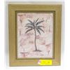 Image 1 : 11" X 13" FRAMED WALL HANGING