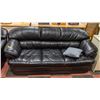 Image 1 : BLACK LEATHERETTE SOFA
