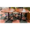 Image 1 : 2 ROUND CAFE/ROUND TABLES H-29.5" D-35.5"