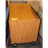 Image 1 : SMALL TV STAND ON WHEELS H-16" W-14" L-25"