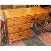 Image 1 : WOODEN DESK H-30" W-17.5" L-43.5"