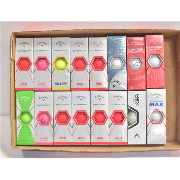 CALLAWAY ASST 1ST GRADE GOLF BALLS 16 X 3 PACKS