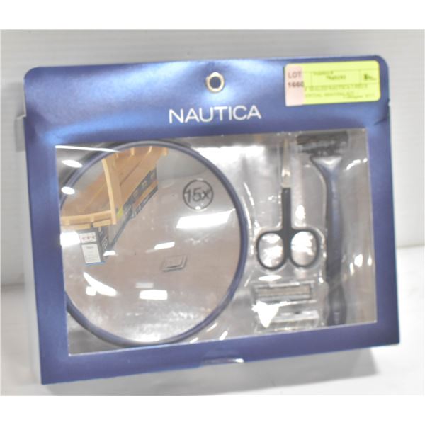 NEW SEALED NAUTICA 5 PIECE ESSENTIAL SHAVING KIT +